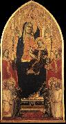 GADDI, Taddeo Madonna and Child Enthroned with Angels and Saints sd oil painting on canvas